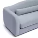 Camille Baby Blue Performance Velvet Upholstered 99" Sofa
