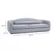 Camille Baby Blue Performance Velvet Upholstered 99" Sofa
