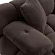 Calliope Dark Brown Performance Velvet Modular Loveseat Sectional with Pillow