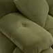 Calliope Olive Green Performance Velvet 3 Piece Modular Sofa Sectional with Pillow