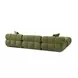 Calliope Olive Green Performance Velvet 4 Piece Modular Sectional with Pillow