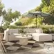 Hangover Cream Outdoor 114" Modular Sectional