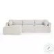 Hangover Cream Outdoor 114" Modular Sectional