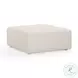 Hangover Cream Square Outdoor Ottoman