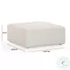 Hangover Cream Square Outdoor Ottoman