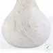 Smooch White Faux Marble Print Outdoor Oval Dining Room Set