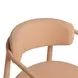 Annika Peach Performance Fabric Upholstered Outdoor Dining Chair