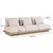 Mora Cream Outdoor 96" Sofa