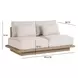 Mora Cream Outdoor 65" Sofa