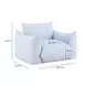 Saint Tropez Light Blue Performance Boucle Outdoor Arm Chair
