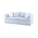 Salty Light Blue Performance Boucle Outdoor 85" Sofa