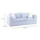 Salty Light Blue Performance Boucle Outdoor 85" Sofa