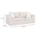 Salty Cream Performance Boucle Outdoor 85" Sofa