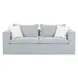 Salty Blue Striped Outdoor 85" Sofa