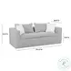 Salty Black Striped Outdoor 85" Sofa