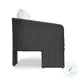 Alexa Black Rattan Performance Fabric Outdoor Living Room Set