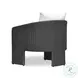 Alexa Black Rattan Performance Fabric Outdoor Armchair