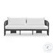 Alexa Black Rattan Performance Fabric Outdoor Living Room Set