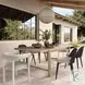 Alexa Black Rattan Performance Fabric Outdoor Dining Chair