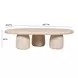 Rahul Cream Free Form Coffee Table