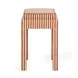 Kora Terracotta Upholstered Accent Stool