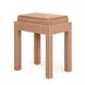 Kora Terracotta Upholstered Accent Stool