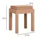 Kora Terracotta Upholstered Accent Stool