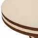 Lyra Brown and White Round Coffee Table