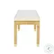 Amara Cream and Natural Linen 50" Bench