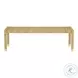 Amara Cream and Natural Linen 50" Bench