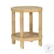 Amara Natural Rattan Round Side Table