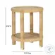Amara Natural Rattan Round Side Table