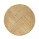 Matea Natural Round Cross Side Table