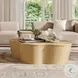Slab Natural Seagrass Free Form Coffee Table