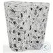 Slab Terrazzo Black and White Side Table