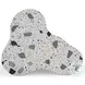 Slab Terrazzo Black and White Side Table