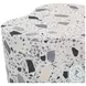 Slab Terrazzo Black and White Side Table