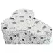 Slab Terrazzo Black and White Side Table