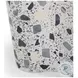 Slab Terrazzo Black and White Side Table
