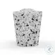 Slab Terrazzo Black and White Side Table