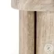 Sheila Travertine Textured Round Concrete Side Table