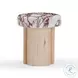 Sheila Multicolored Textured Round Concrete Side Table