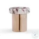 Sheila Multicolored Textured Round Concrete Side Table