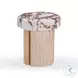 Sheila Multicolored Textured Round Concrete Side Table