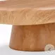 Darial Natural Wood Grain Pattern Outdoor Rectangular Coffee Table