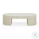 Bella Cream Oval Large Storage Coffee Table