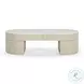 Bella Cream Oval Large Storage Coffee Table