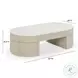 Bella Cream Oval Large Storage Coffee Table