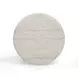 Cynthia Brown and Travertine Round Concrete Stone Top Outdoor Side Table