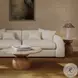 Cynthia Brown and Travertine Round Concrete Stone Top Outdoor Occassional Table Set